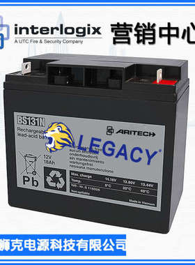INTERLOGIX蓄电池BS131N 12V18AH免维护 密封AGM铅酸蓄电池