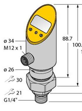 正品Turck 图尔克压力传感器 PS016V-504-2UPN8X-H1141  6832680