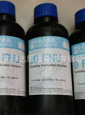 供应HI9829-60 定制专用浊度 0 20 200 FNU标准液