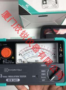 日本克列茨兆欧表KEW3431绝缘电阻仪指针摇表绝缘电阻测试仪3431