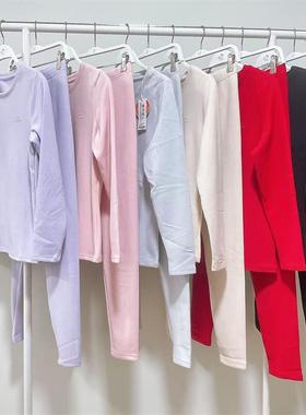 都市丽人内衣女新款冬季山茶花润肤衣保暖加厚磨毛秋衣套装LWT9A3