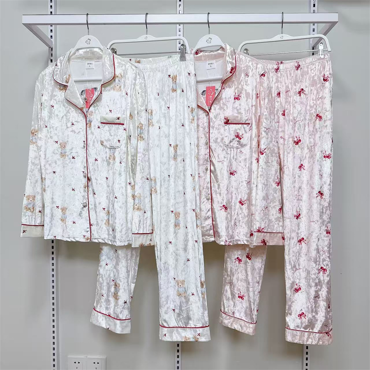 都市丽人睡衣女秋冬季保暖家居服