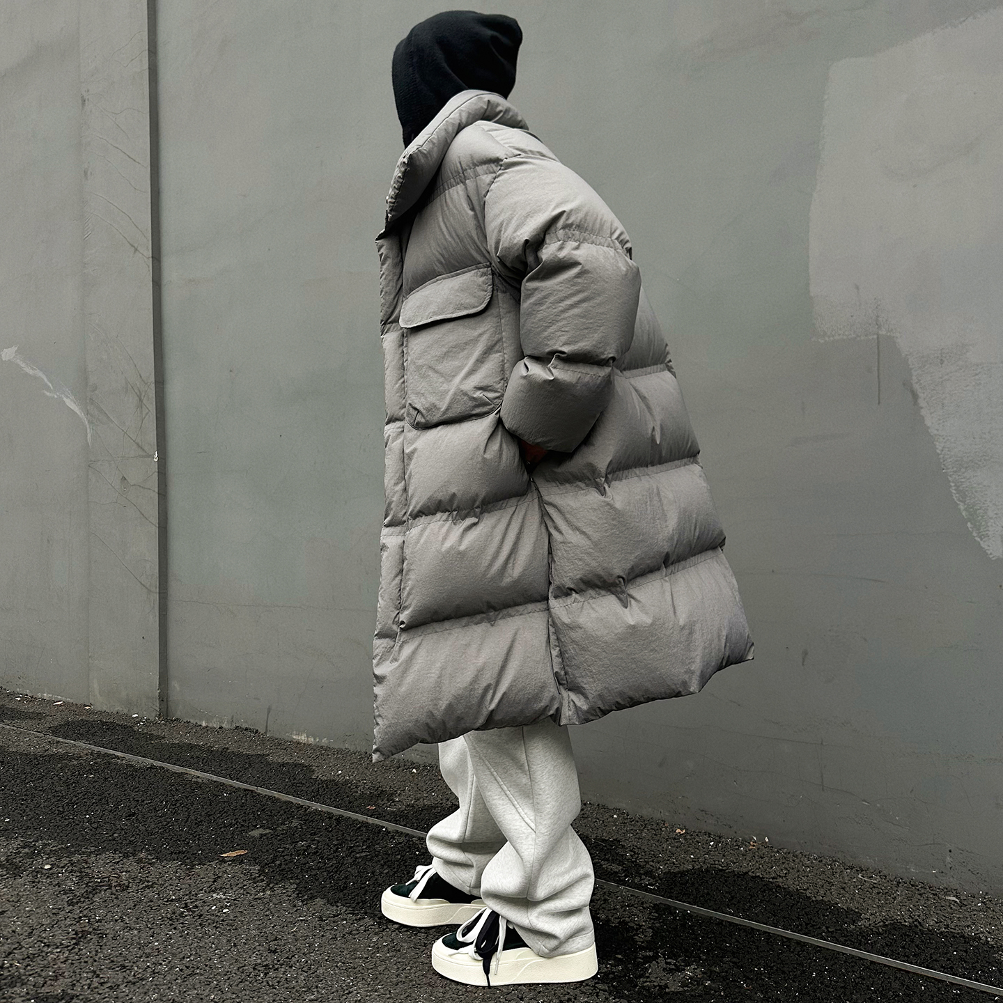 90白鸭绒长款羽绒服男女廓形