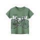 夏季 潮童装 洋气棉短袖 新款 宝宝上衣儿童自行车印花童T恤男童韩版