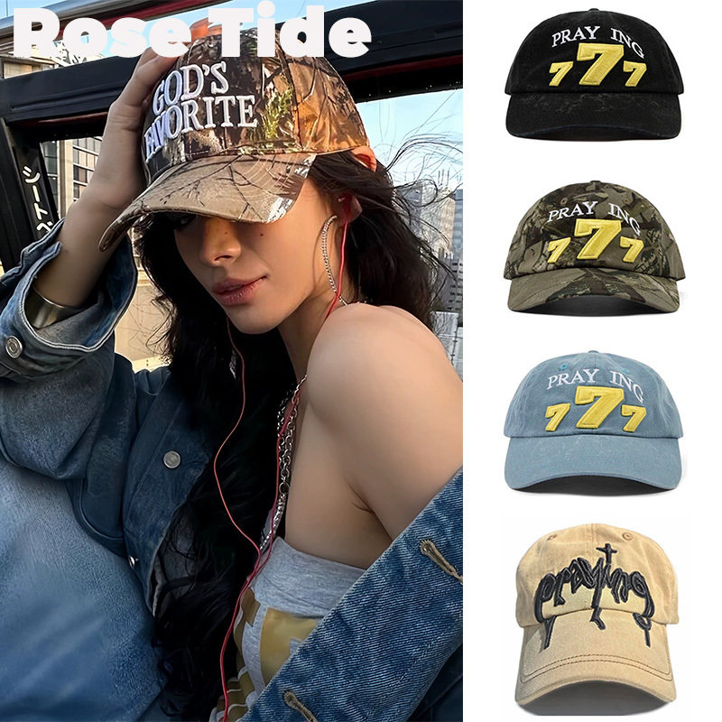 正品现货Praying迷彩印花棒球帽