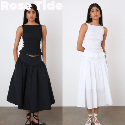 正品Peachyden褶皱短袖半身裙