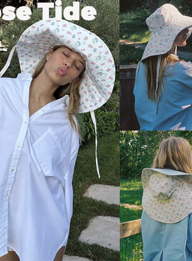 Rose Tide买手店Djerf Avenue渔夫帽莓果印花帽子遮阳帽太阳帽