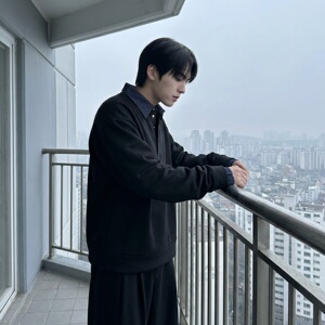 新款现货男装设计感艺术假两件卫衣男内搭上衣CR472-P68
