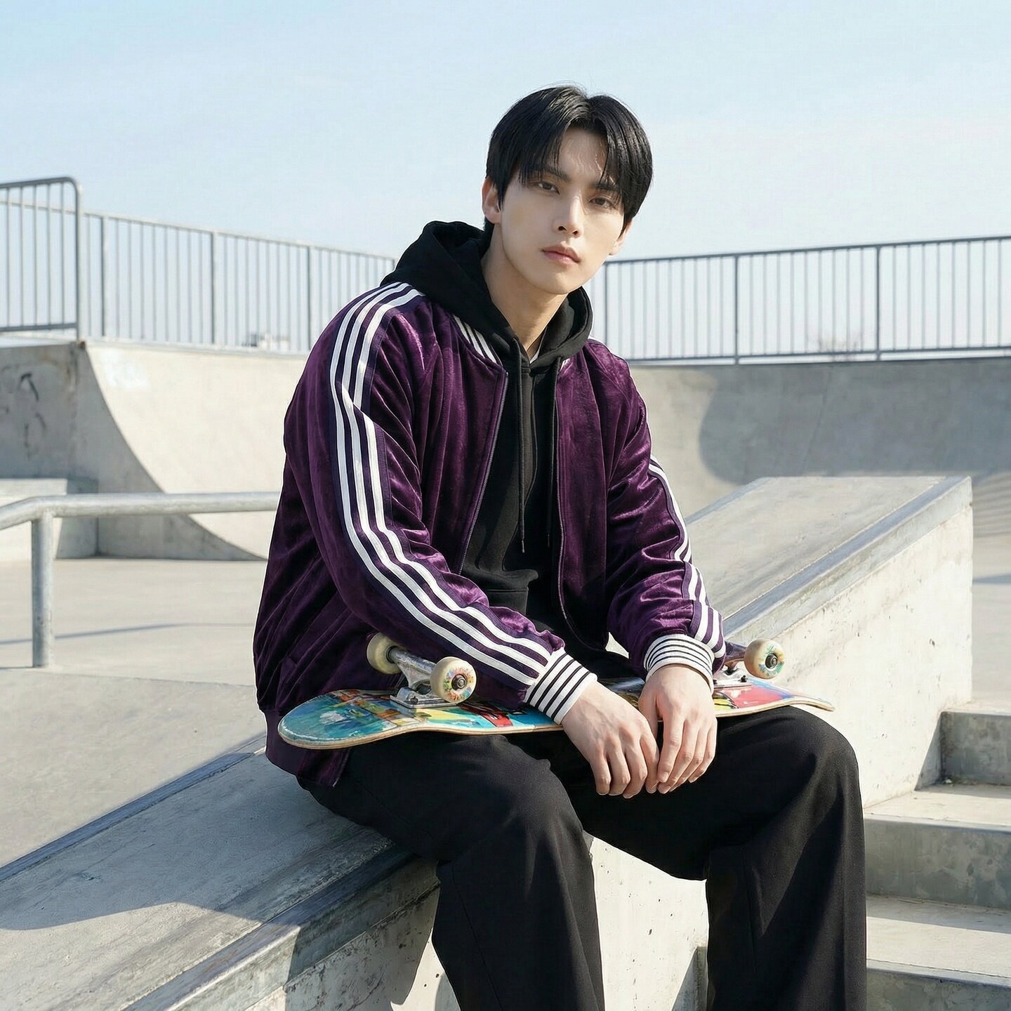 新款现货撞色织带丝绒男春季新款拼接设计美式复夹克JK9931-P98，男装夹克，星座1017-1