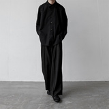 2025秋季货纯色长袖衬衫宽松衬衣潮流外套CS339-P48控68，男装衬衫，星座1017-1