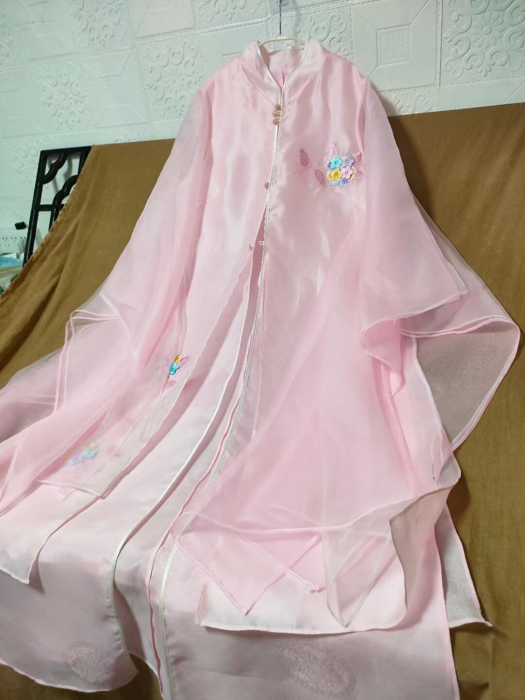 汉服出租立领对襟长衫刺绣花云肩马面裙套装春夏秋