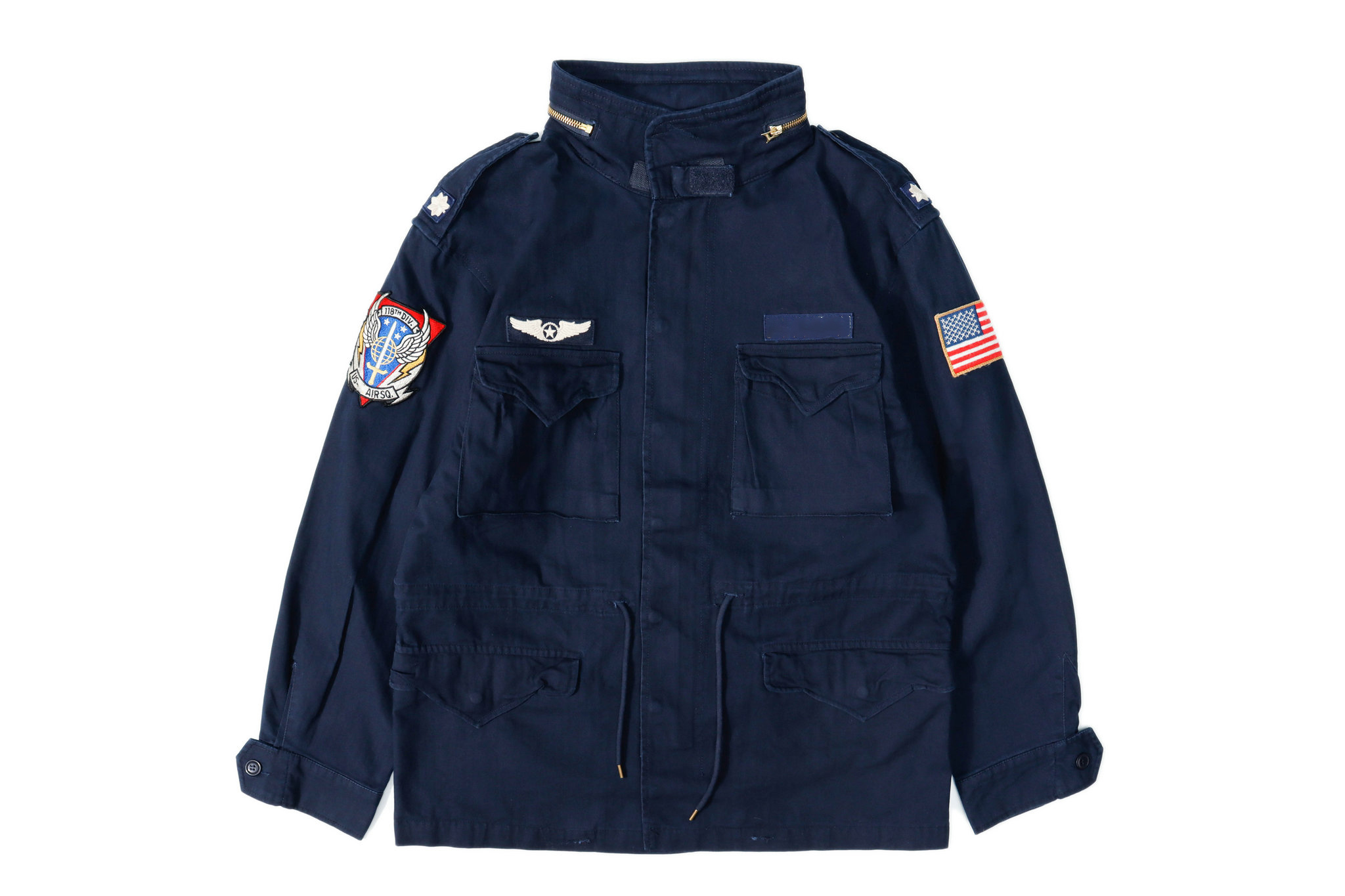 美式经典Navy M65 Combat Lined Jacket蓝染人字纹夹克21091504-封面