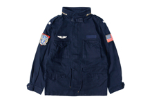 美式经典Navy M65 Combat Lined Jacket蓝染人字纹夹克21091504