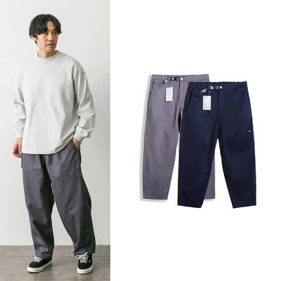 三方联名科技斜纹锥形休闲裤