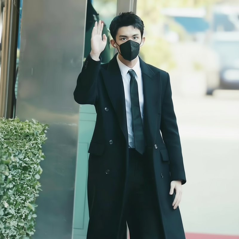 毛呢大衣男士中长款外套过膝加厚