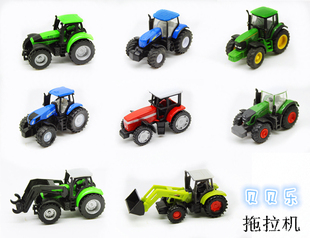 农场系列拖拉机 合金车模型男孩玩具散装 口袋车 精品车
