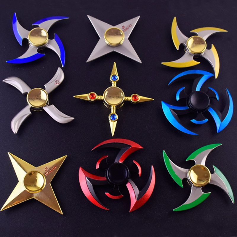 动漫周边火影忍者风遁旋风手里剑手指指尖陀螺解压神器儿童玩具