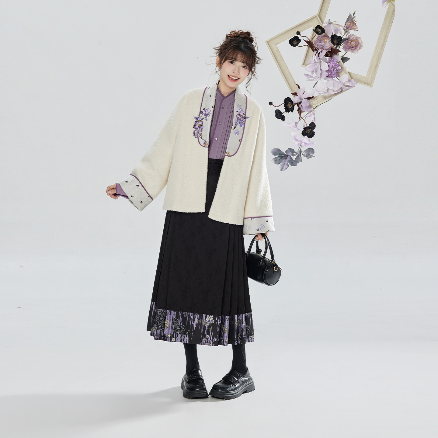 织造司[薰暮]新中式外套上衣长袖衬衫马面裙汉服半身裙女秋冬套装,女装/女士精品,汉服套装,淘宝优惠券,粉丝福利购,淘宝优惠卷