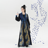 素破裙女 唐门织金汉服汉元 现货织造司剑网3联名华服 飒翎银竹