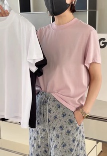 诗歌兰女装2026早春款 4708慵懒休闲简约打底衫后中线短袖T恤女