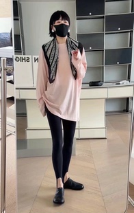 诗歌兰女装2026春款 72020慵懒温柔舒适披肩上衣搭配丝巾T恤女