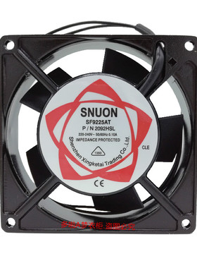 SF9025AT轴流风扇220V P/N2092HBL HSL 92*92*25电气柜换气扇工业
