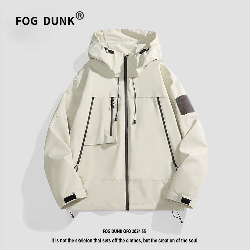 FOG DUNK春秋系列男女款冲锋衣情侣款户外运动登山休闲夹克外套