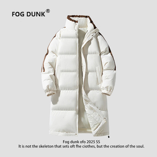 FOG DUNK中长款棉衣男女冬季加厚抗寒棉服休闲防风保暖立领棉袄