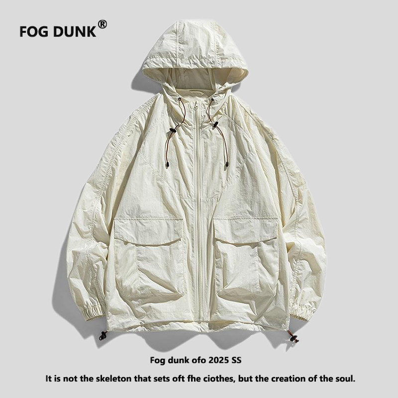 FOG DUNK防晒衣男女夏季防紫外线冲锋衣宽松户外防晒服薄款外套
