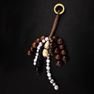 文淇同款满愿种子串珠包包挂件天然菩提子手工挂饰配件