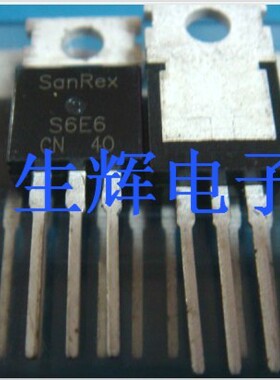 全新进口单向可控硅晶闸管  S6E6  直插TO-220封装