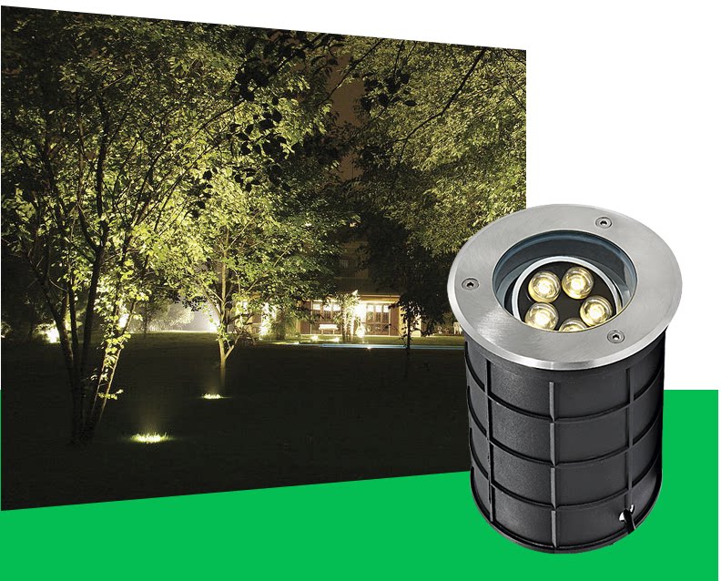 户外防水可调角度地埋灯嵌入式景观园林照树灯墙体射灯广场地埋灯