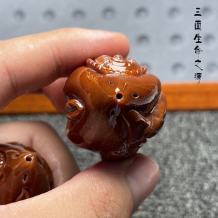 巴西橄榄核雕生命之源手球出入平安大核单籽单核把玩念珠把件送礼