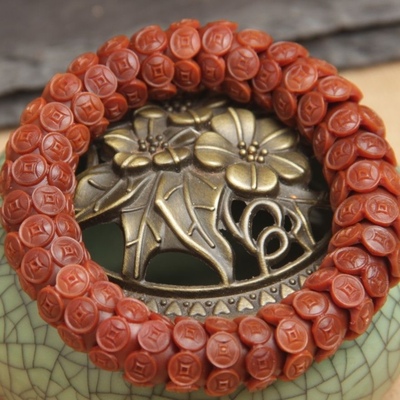 机刷玉化包浆橄榄核手串金饭碗已包浆回血核雕文玩手把件招财手链