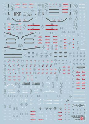 高达补件EVO 40周年 MG 1/100 GTO78 3.0元祖通用水贴带说明