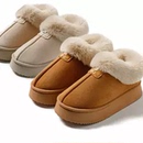 保暖加绒棉鞋 居家厚底雪地靴鞋 2025新款 冬季 爆米花专享