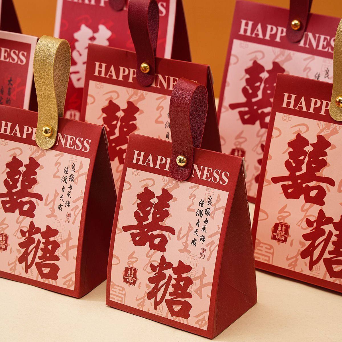 2025结婚糖果盒结婚专用喜糖手提带订婚喜糖盒伴手礼盒空盒婚礼