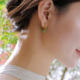 MISS HELEN竹青和田玉耳钉耳夹无耳洞小众设计感高级复古耳饰女