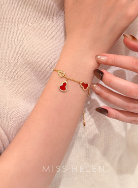 MISS HELEN红运葫芦 S925手链女手串轻奢通勤百搭设计生日礼物