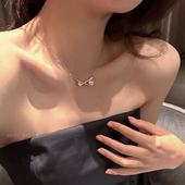 MISS 爆 故事同款 HELEN日系同款 925银天然珍珠项链女刘亦菲玫瑰