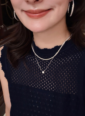 一克拉鼻屎钻项链S925银项链