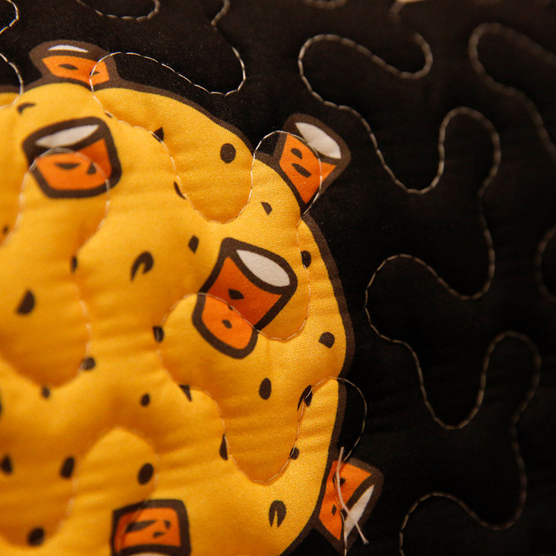 卡通太空宇航员耐脏黑底沙发垫四季通用不褪色可水洗沙发巾套定做