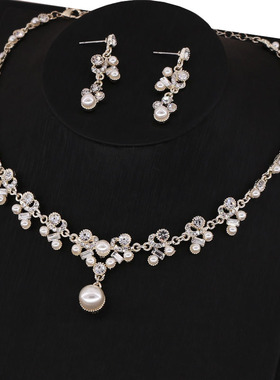 合金结婚饰品婚纱配饰金银两色