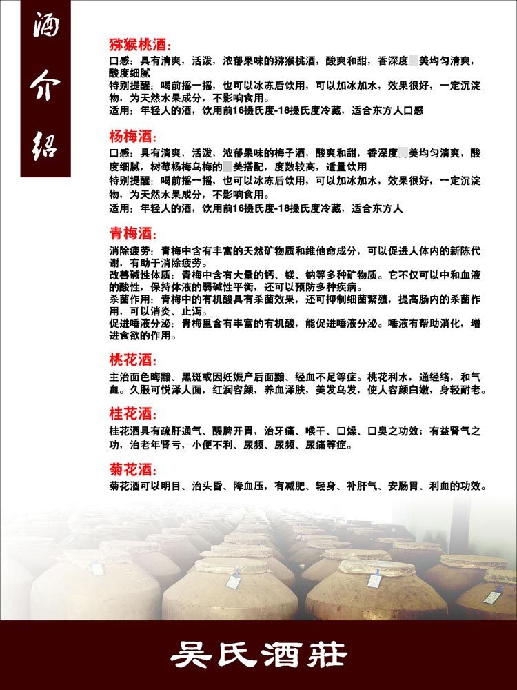 639海报印制海报展板素材918酒介绍口感特别提醒功效适用人群