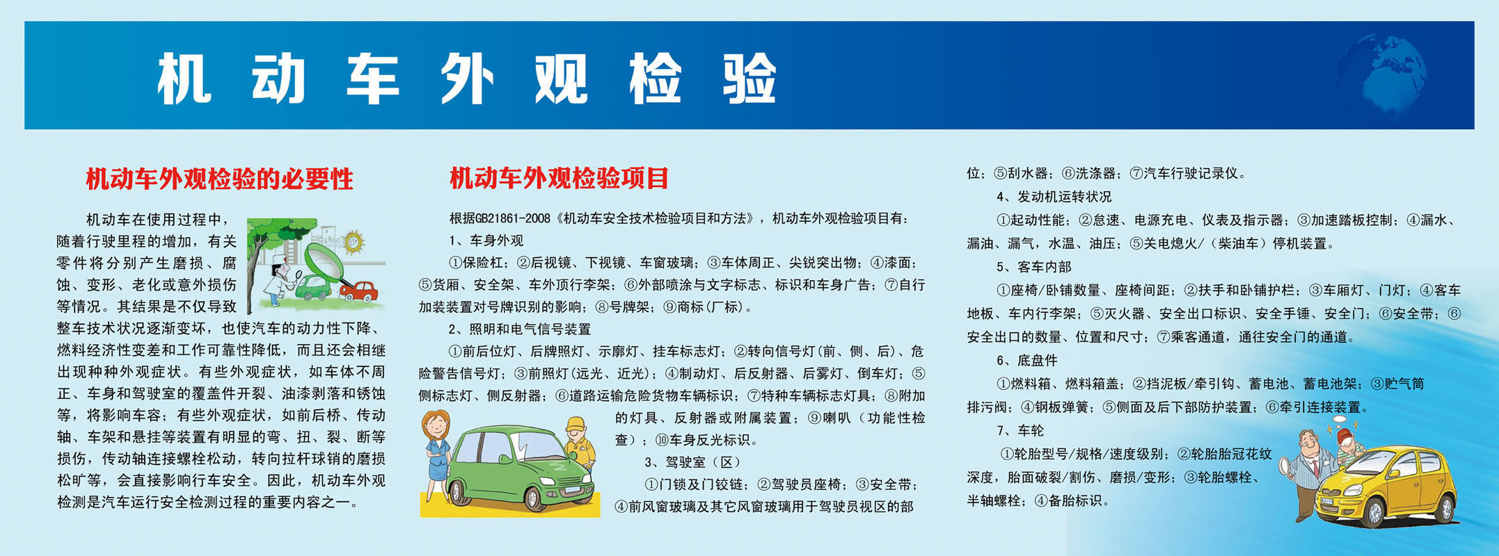 741海报印制展板写真喷绘688机动车外观检验的必要性项目宣传栏