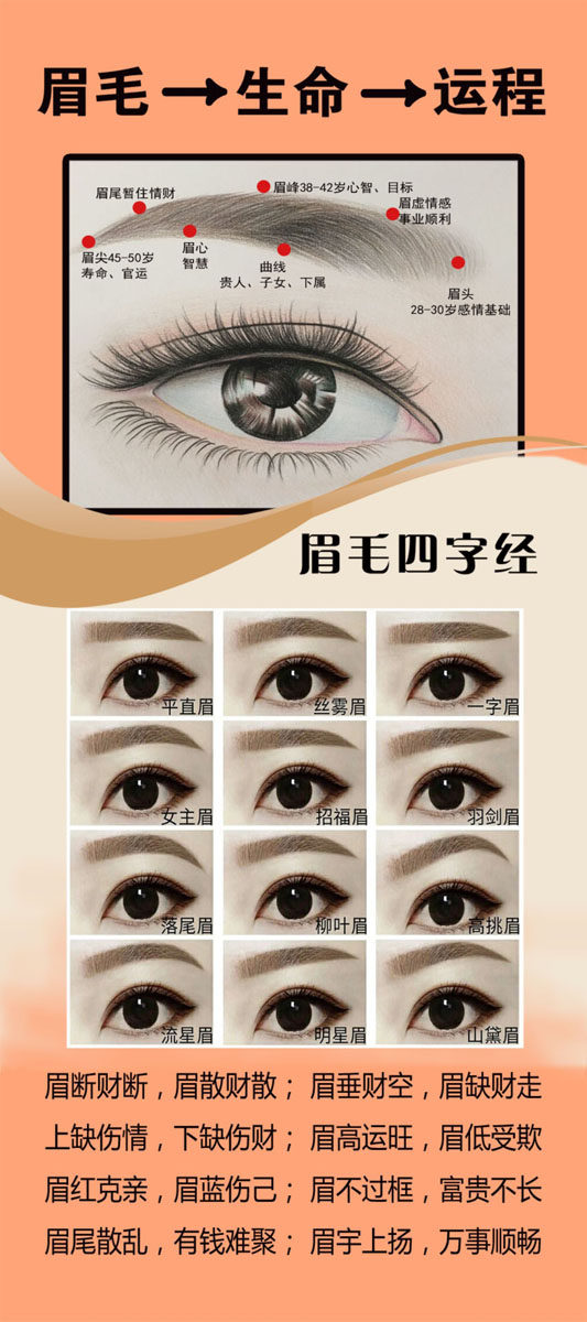 m768美睫纹绣眉眼线形眉毛四字经美容图1329海报印制展板写真喷绘