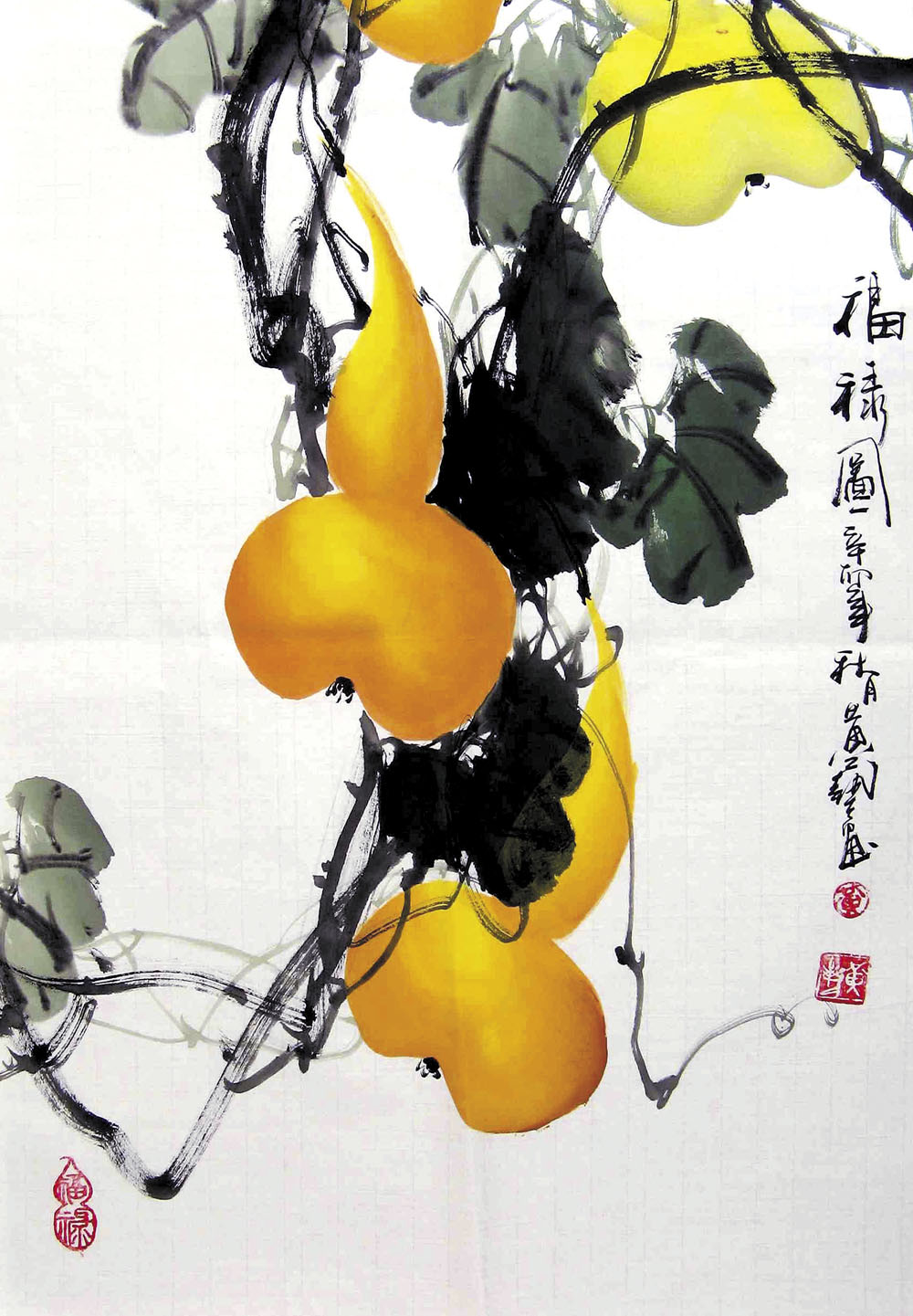763海报印制展板写真贴纸素材569福禄葫芦图图片装饰画
