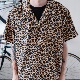 EIGHTHOOD豹纹衬衫 衬衫 美式 复古夏威夷古巴领摇滚印花短袖