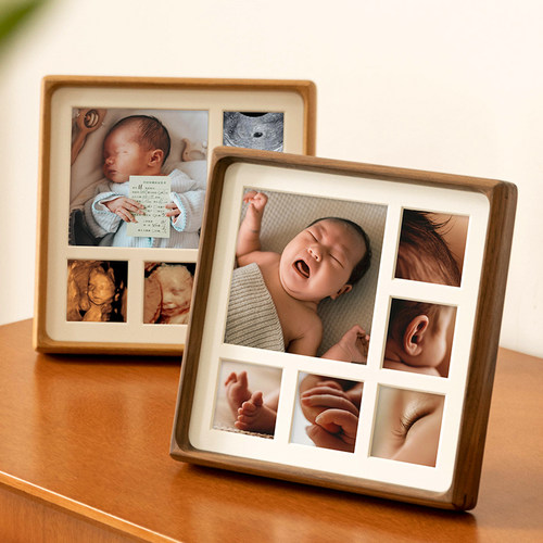 孕妈照新生儿宝宝成长纪念相框
