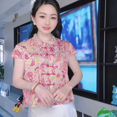 新中式国风盘扣无袖马夹女2025夏季新款时尚个性显瘦坎肩上衣马甲